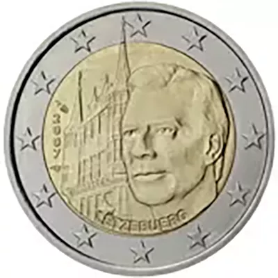 2 Euros Luxemburgo 2007 G D Henri Y El Palacio Gran Ducal