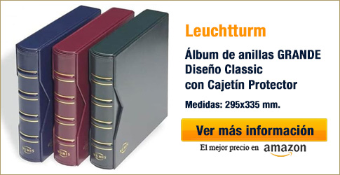 Álbum Leuchtturm Grande con Cajetín Protector para Monedas de 2 euros