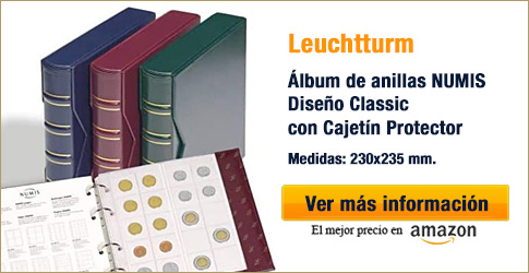 Álbum Leuchtturm NUMIS con Cajetín Protector para Monedas de 2 euros