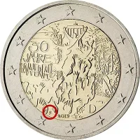 Moneda de 2 euros conmemorativos Alemania 2019 - 30 aniversario de la caída del Muro de Berlín