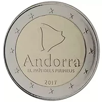 Moneda de 2 euros conmemorativos Andorra 2017 - Andorra, el País de los Pirineos