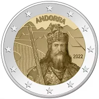 Moneda de 2 euros conmemorativos Andorra 2022 - La Leyenda de Carlomagno