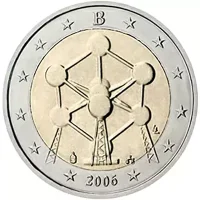 Moneda de 2 euros conmemorativos Bélgica 2006 - El Atomium