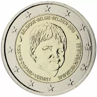 Moneda de 2 euros conmemorativos Bélgica 2016 - Día Internacional de los Niños Desaparecidos (Fundación Child Focus)