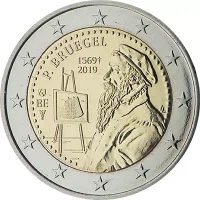 Moneda de 2 euros conmemorativos Bélgica 2019 - 450 aniversario de la Muerte de Pieter Brueghel "El Viejo"