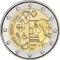 Moneda de 2 euros conmemorativos Bélgica 2022 - Homenaje al Sector Sanitario (pandemia de COVID)