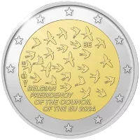 Moneda de 2 euros conmemorativos Bélgica 2024 - Presidencia belga del Consejo de la Unión Europea