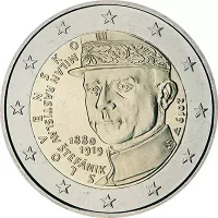 Moneda de 2 euros conmemorativos Eslovaquia 2019 - 100 aniversario de la Muerte de Milan Rastislav Štefánik