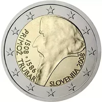 Moneda de 2 euros conmemorativos Eslovenia 2008 - 500 aniversario del Nacimiento de Primož Trubar