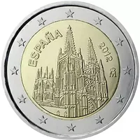 Moneda de 2 euros conmemorativos España 2012 - Catedral de Burgos (Patrimonio Mundial UNESCO)