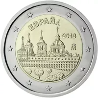 Moneda de 2 euros conmemorativos España 2013 - Monasterio de San Lorenzo de El Escorial (Patrimonio Mundial UNESCO)