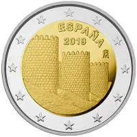 Moneda de 2 euros conmemorativos España 2019 - Muralla de Ávila (Patrimonio Mundial UNESCO)