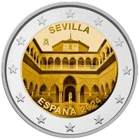 Moneda de 2 euros conmemorativos España 2024 - Catedral, Alcázar y Archivo de Indias de Sevilla (Patrimonio Mundial UNESCO)