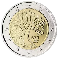 Moneda de 2 euros conmemorativos Estonia 2017 - Camino a la Independencia de Estonia