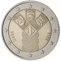 Moneda de 2 euros conmemorativos Estonia 2018 - 100 aniversario de la Fundación de los Estados Bálticos Independientes