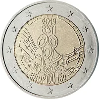 Moneda de 2 euros conmemorativos Estonia 2019 - 150 aniversario del Festival de la Canción de Estonia