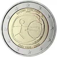 Moneda de 2 euros conmemorativos Finlandia 2009 - 10 Aniversario de la Unión Económica y Monetaria