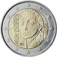 Moneda de 2 euros conmemorativos Finlandia 2012 - 150 aniversario del Nacimiento de Helene Schjerfbeck