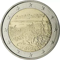 Moneda de 2 euros conmemorativos Finlandia 2018 - Paisaje Nacional Finlandés de Koli