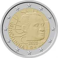 Moneda de 2 euros conmemorativos Finlandia 2020 - 100 aniversario del Nacimiento de Väinö Linna