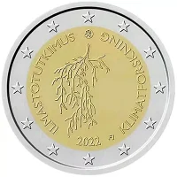 Moneda de 2 euros conmemorativos Finlandia 2022 - Investigación Climática en Finlandia