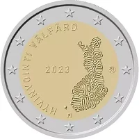 Moneda de 2 euros conmemorativos Finlandia 2023 - Servicio Social y de Salud de Finlandia