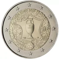 Moneda de 2 euros conmemorativos Francia 2016 - Eurocopa de Fútbol Francia 2016