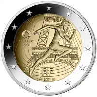 Moneda de 2 euros conmemorativos Francia 2021 - Juegos Olímpicos de París 2024 - Marianne