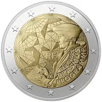 Moneda de 2 euros conmemorativos Francia 2022 - 35 Aniversario del Programa Erasmus