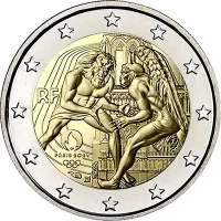 Moneda de 2 euros conmemorativos Francia 2024 - Juegos Olímpicos de París 2024 - Hércules