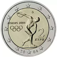 Moneda de 2 euros conmemorativos Grecia 2004 - Juegos Olímpicos de Atenas 2004