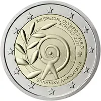 Moneda de 2 euros conmemorativos Grecia 2011 - Juegos Olímpicos Especiales Mundiales de Verano - Atenas 2011