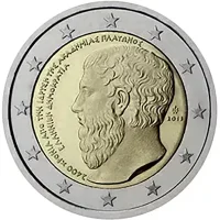 Moneda de 2 euros conmemorativos Grecia 2013 - 2.400 aniversario de la Academia Platónica