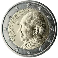 Moneda de 2 euros conmemorativos Grecia 2017 - 60 aniversario de la Muerte de Nikos Kazantzakis