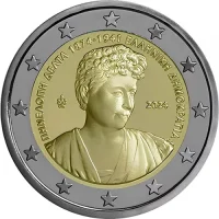 Moneda de 2 euros conmemorativos Grecia 2024 - 150 aniversario del Nacimiento de Penélope Delta