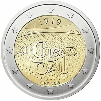 Moneda de 2 euros conmemorativos Irlanda 2019 - 100 aniversario de la primera sesión del Dáil Éireann