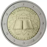 Moneda de 2 euros conmemorativos Italia 2007 - 50 Aniversario del Tratado de Roma