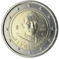 Moneda de 2 euros conmemorativos Italia 2017 - 2.000 aniversario de la Muerte de Tito Livio