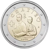 Moneda de 2 euros conmemorativos Italia 2021 - Homenaje al Sector Sanitario (pandemia de COVID)