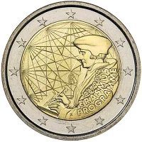 Moneda de 2 euros conmemorativos Italia 2022 - 35 Aniversario del Programa Erasmus