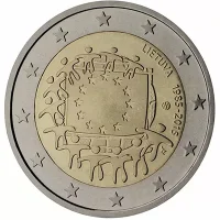 Moneda de 2 euros conmemorativos Lituania 2015 - 30 Aniversario de la Bandera de la Unión Europea