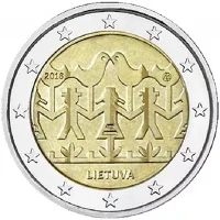 Moneda de 2 euros conmemorativos Lituania 2018 - Festival de la Canción y la Danza Lituanos