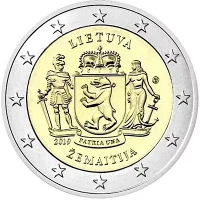 Moneda de 2 euros conmemorativos Lituania 2019 - Región de Žemaitija