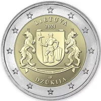 Moneda de 2 euros conmemorativos Lituania 2021 - Región de Dzūkija