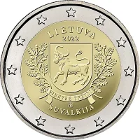 Moneda de 2 euros conmemorativos Lituania 2022 - Región de Suvalkija