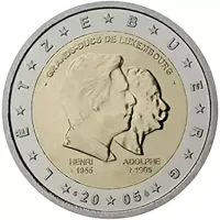 Moneda de 2 euros conmemorativos Luxemburgo 2005 - El Gran Duque Enrique y el Gran Duque Adolfo