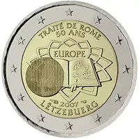 Moneda de 2 euros conmemorativos Luxemburgo 2007 - 50 Aniversario del Tratado de Roma