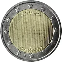 Moneda de 2 euros conmemorativos Luxemburgo 2009 - 10 Aniversario de la Unión Económica y Monetaria