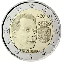 Moneda de 2 euros conmemorativos Luxemburgo 2010 - Escudo de Armas del Gran Duque Enrique