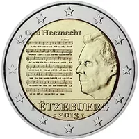 Moneda de 2 euros conmemorativos Luxemburgo 2013 - Himno Nacional del Gran Ducado de Luxemburgo